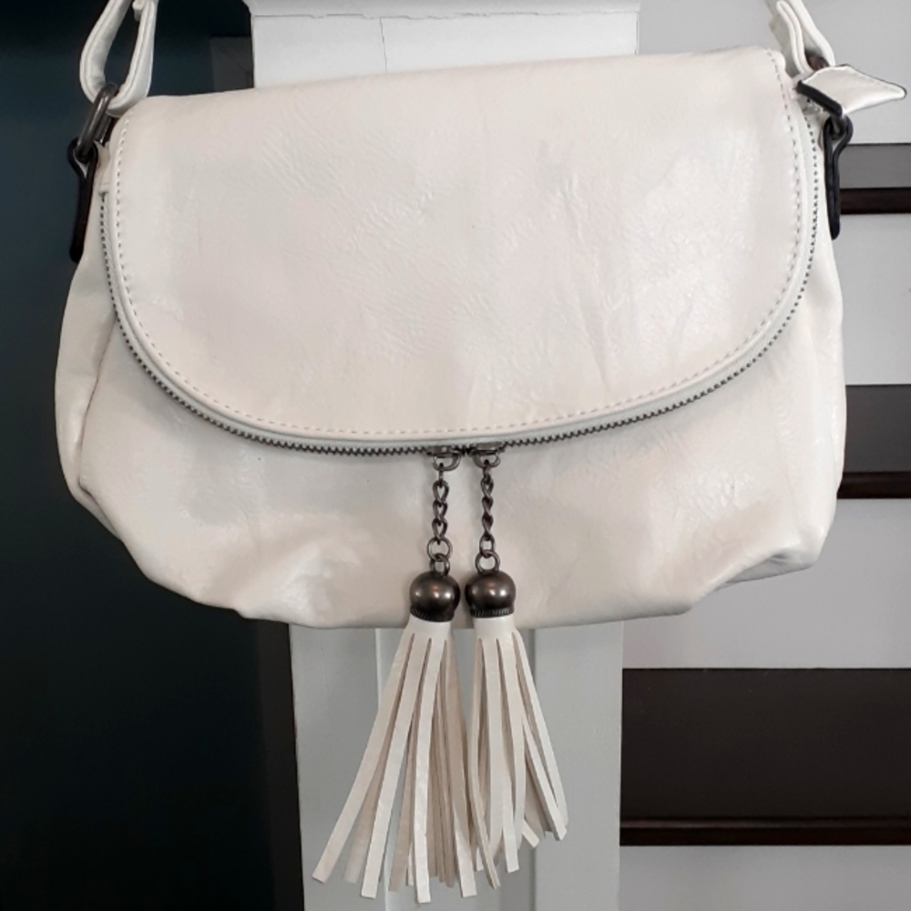 * Vintage Phil M Package White Crossbody Bag
